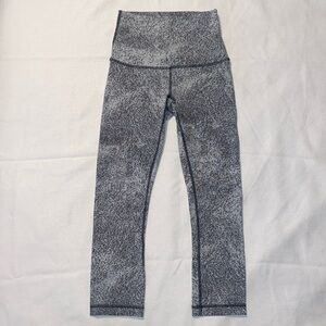 Lululemon Black/Grey Align High Waisted Leggings 28” Size 4